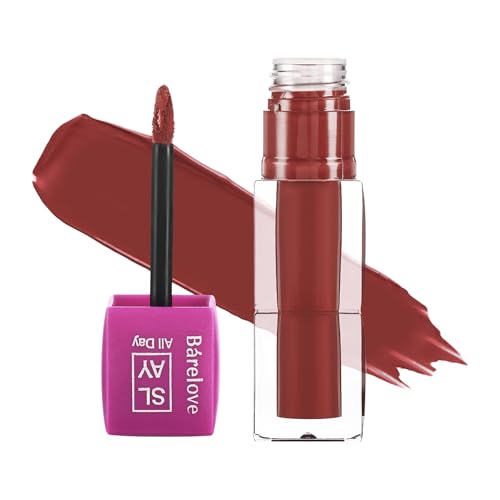 Image of BARELOVE SLAY All Day Non-Drying Liquid Lipstick for Women with Matte Finish One Swipe Application | Highly Pigmented |Smooth Glide Formula | Long Lasting | Transferproof | 12 ml | 830-FAWN KISS