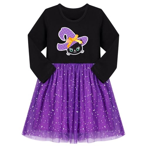Vestido fiesta niña manga larga tul princesa