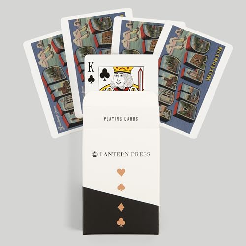 Lantern Press Fond du Lac, cartas póker, 52 naipes miniatura 6