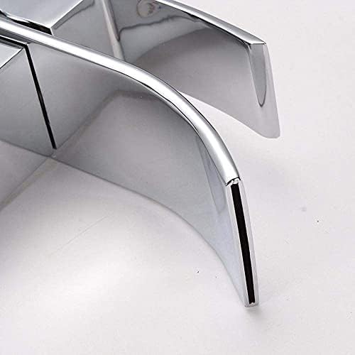 Robinet de lavabo cascade design chromé pour salle de bain moderne chic - 3