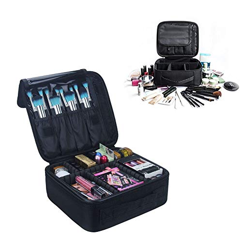 Kosmetiktasche Portable Reise Make Up Tasche, HandingSM Make-up Pinsel Organizer Tasche mit Reißverschluss wasserdicht große Kulturbeutel für Frauen & Männer (S)