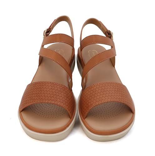 YOKI TUNSA-20 Women's Wedge Platform Sandals – Strappy Sandals With Arch Support, Comfortable Dress Sandals, Summer Platform Sandals 6