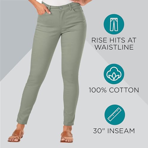 K Jordan Women's High-Rise Colored Stretch Skinny Jeans3