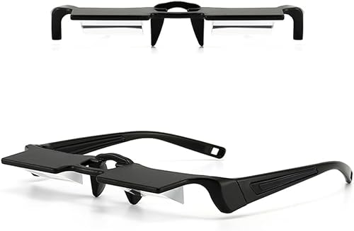 Gafas Horizontales Perezosas de 90 Grados para Leer o Ver TV Acostado, Relajar el Cuello al Tejer, Gafas de Prisma para Mirar Hacia Arriba Jugando