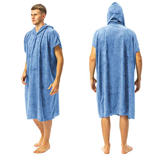 Microfiber Sweat Poncho Towel,Absorbent Travel Change Towel for Outdoor Sports,Gym,Fitness,Camping, Hiking,Cycling, Skiing -Soft,Quick
