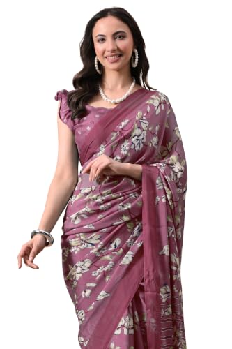 Image of MIRCHI FASHION Women Saree | Chiffon Chevron Zig Zag Printed Office Wear Sari with Blouse