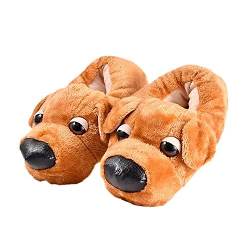 Women & Kids Cute Dog Indoor Slippers - Warm, Memory Foam, Cotton, Soft, Cozy, Fluffy Home Shoes2