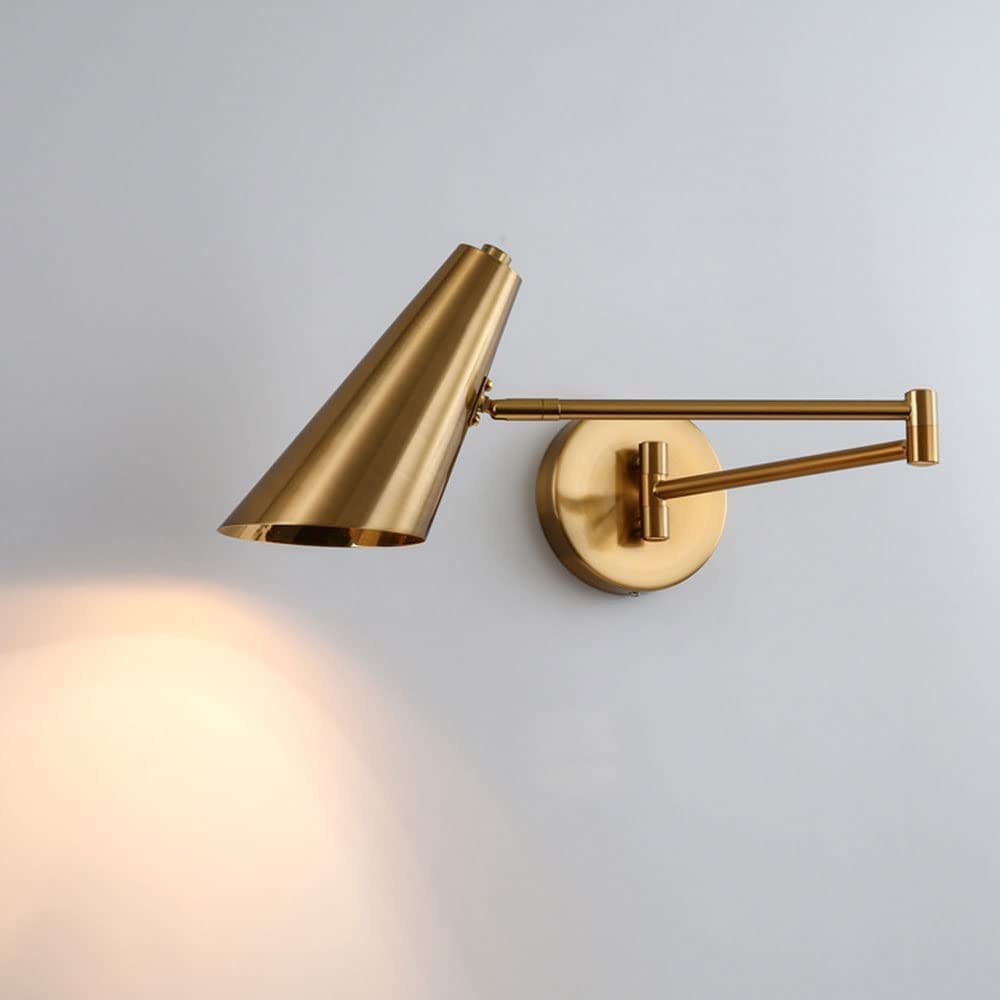 Luxus wandleuchten Nordic Moderne Schlafzimmer Nacht Wandleuchte Einfache Studie Schlafzimmer Leselampen Faltbare Teleskop Drehbare Wippe Lampe E26/E27 Dekorative Licht Nachtlicht