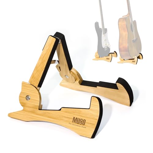 Guitar Stand, Acoustic Guitar Stand with Padded Foam, Classical Electric Guitar Stand,Folding Bass...