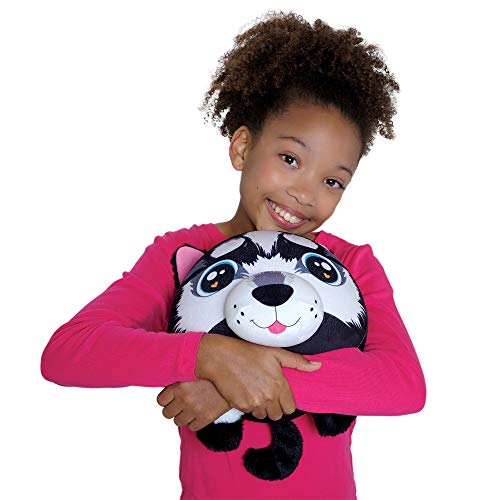 Fuzzy Wubble - Roxy the Dog - Wubble Balls on the Inside and Adorable Soft, Fuzzy Plush Animals on the Outside - Inflatable Squishy Toys for Kids to Cuddle and Bounce