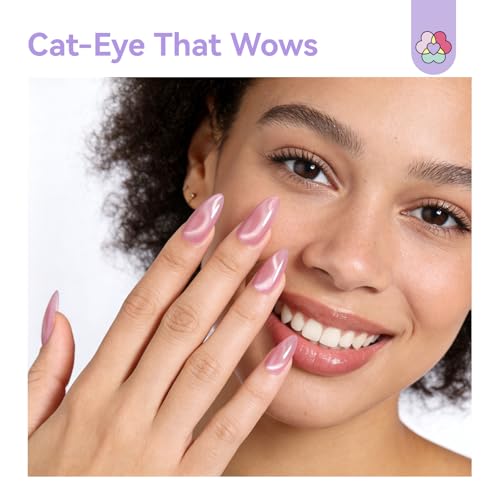 Image of SAVILAND 5X Strong Cat Eye Magnet For Nails: Double Headed Portable Magnet for Cat Eye Gel Polish with Magnetic Beads for Multi Velvet Nails Drop Resistant Salon Level Home DIY