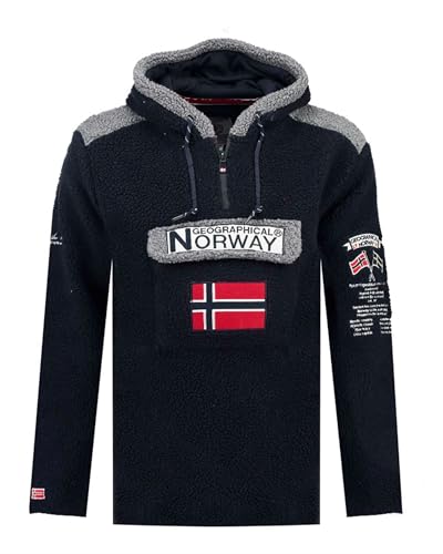 Sweat à capuche polaire Geographical Norway Gymclass chaud et respirant pour l'hiver