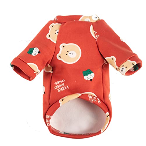 Winter Warm Puppy Outfits Costume For Small Dogs Cartoon Bear Clothes Fashion Dog Hoodies Cotton Pet Clothing #TOP3