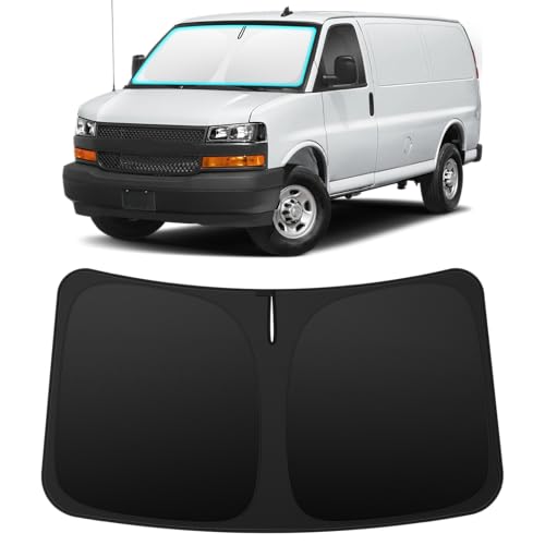 Image of INSAUTO Custom Fit Windshield Sun Shade for Chevrolet Express 1995-2026