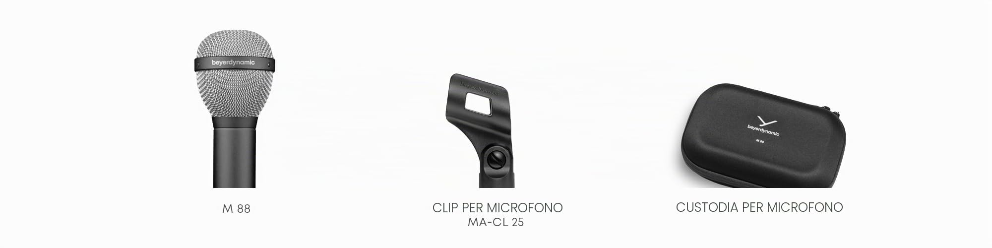 beyerdynamic M 88 - Microfono dinamico a bobina mobile (ipercardioide)