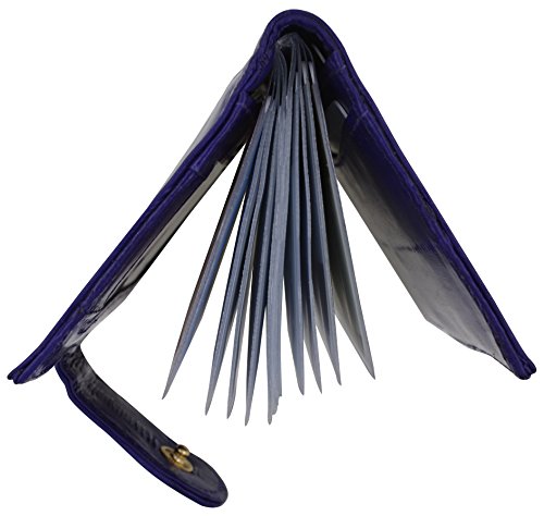 MARSHAL 100% Genuine Eel Skin Credit Card Case with Id Window3