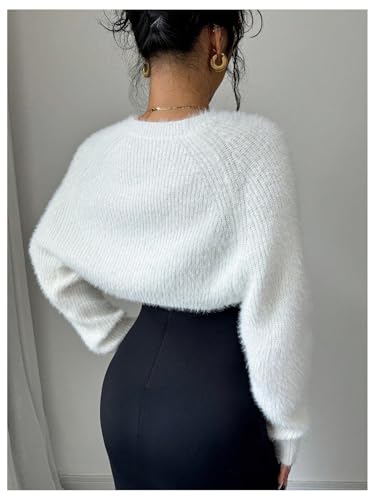 Women's Bolero Shrug Cropped Cardigan Long Sleeve Open Front Knit Sweaters Trendy Outerwear2