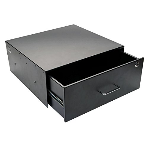 Tripp Lite 4U Locking Rackmount Storage Drawer Rack Enclosures/ Open Frame 2-Post Or 4-Post (Srdrawer4U),Black #TOP4