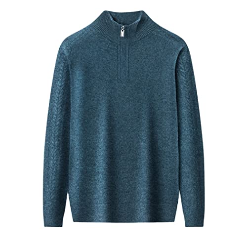 Pull col roulé cachemire homme Haitpant 100% laine chaude XXL