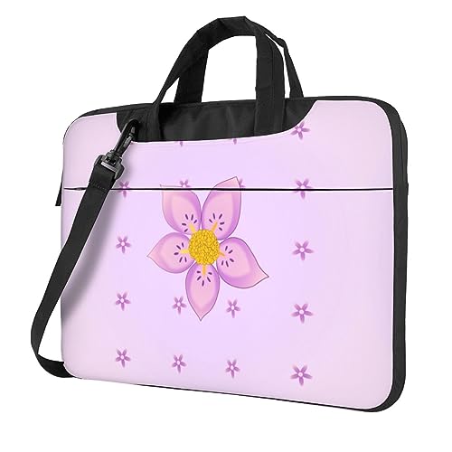 Sac d'ordinateur antichoc à fleurs violettes protégeant votre PC portable