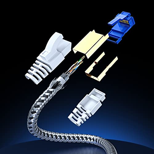 Cable Ethernet Maximm Cat7 3ft 5-Pack Blanco miniatura 7
