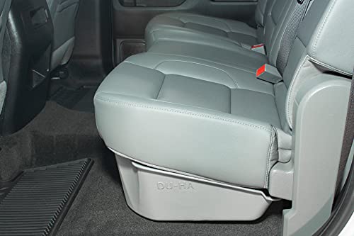 Du-Ha Under Seat Storage Fits 14-18 Chevrolet/Gmc Silverado/Sierra Light Duty & 15-19 Heavy Duty Crew Cab, Ash/Gray, Part #10301 #TOP5