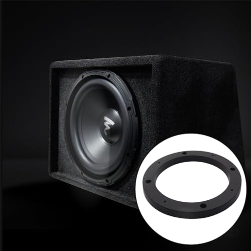 Image of Saim 5 inch Dia Universal Black Plastic Speaker Spacer Adaptor Ring Mounting Bracket Fit ABS Car Stereo Speaker Spacers (2 Pcs)