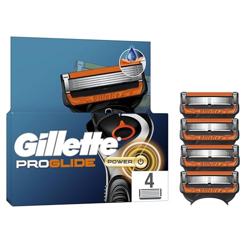 Gillette Lot De 4 Recharges De Rasoir pour Hommes Proglide Power, authentiques, Cartouche A 5 Lames...