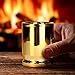 Barbuzzo ORIGINAL 50 CAL SHOT GLASSES, Set of 2, American Owned & Designed, Like Real 50 Caliber Bullet Casings, Shot Glasses Hold 2 Ounces