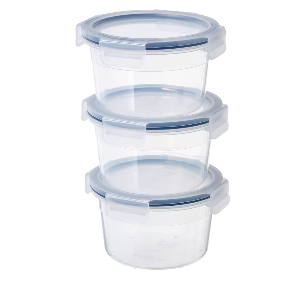 NT-STAR Food container with lid, round/plastic, 750 ml (25 oz)