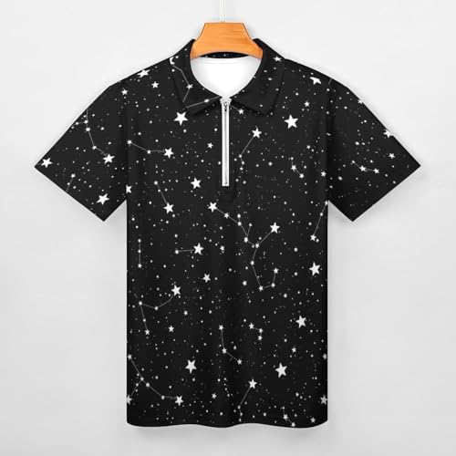 Mens Polo Shirts Short Sleeve Dry Fit 3D Print Moisture Wicking Funny Golf Shirt3