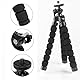 YIYIWANG Handy-Stativ Flexibles Octopus-Stil Tragbare Mini-Reisestativ Kamera Halterung für Smartphone GoPro und Digitale Kameras, Ideal für Outdoor-Videoaufnahmen (Schwarz)