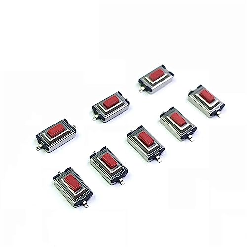 Interruptor de boton tactil 3x6x2.5mm SMD pulsador micro de repuesto DC12V blanco 3
