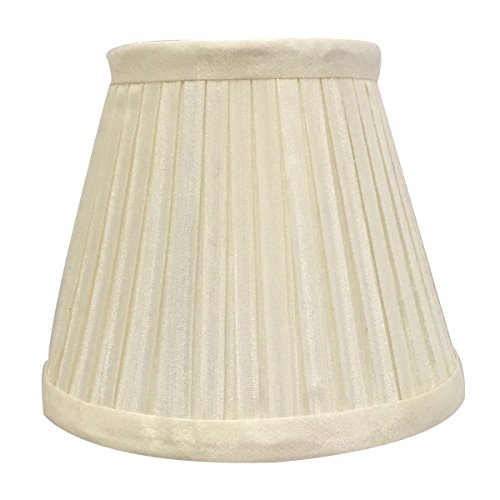 Royal Designs Inc. CSO-1031-5EG Box Pleat Empire Chandelier Shade 3 x 5 x 4.25 Eggshell