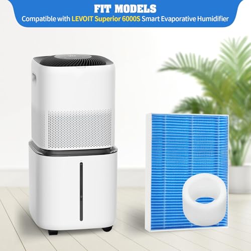 8-Pack LEVOIT Superior 6000S Smart Humidifier Replacement Filters for Home Use
| Top Fill LEVOIT Humidifier Replacement 