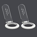 Wsaduop Toilet Lid Lifter, Toilet Seat Lifter Toilet Seat Handle Lifter Toilet Cover Lifter,Avoid Touching Toilet Cover Handle,2 PCS White.