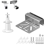 Sturdy Mounting: Constructed with premium stainless steel, Weatherproof / Corrosion-Resistant Design,this gutter mount bracket offers Anti-rust durability for solar panel and outdoor security cameras. Quality Materials: The mount and butterfly screws...