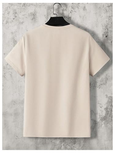 Verdusa Men's Letter Graphic T Shirt Crewneck Short Sleeve Tee Shirt Casual Top2