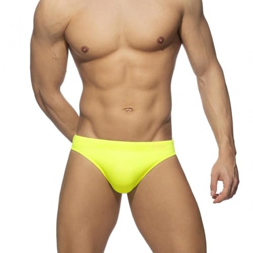 Mens Swim Briefs Sexy Bikini Swimwear Quick Dry Drawstring Retro Swimsuit with Pad3