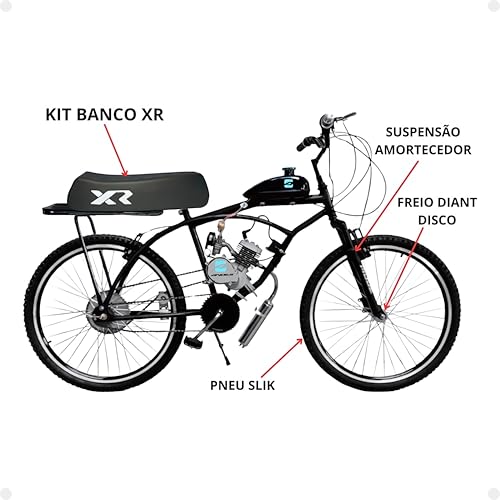 Bicicleta Motorizada Moskito, Motor 80cc, Kit Desmontado, Caiçara
