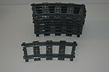 8 Lego RC Eisenbahn TRAIN 7896 Gebogene Schienen CURVED TRACK TRACKS