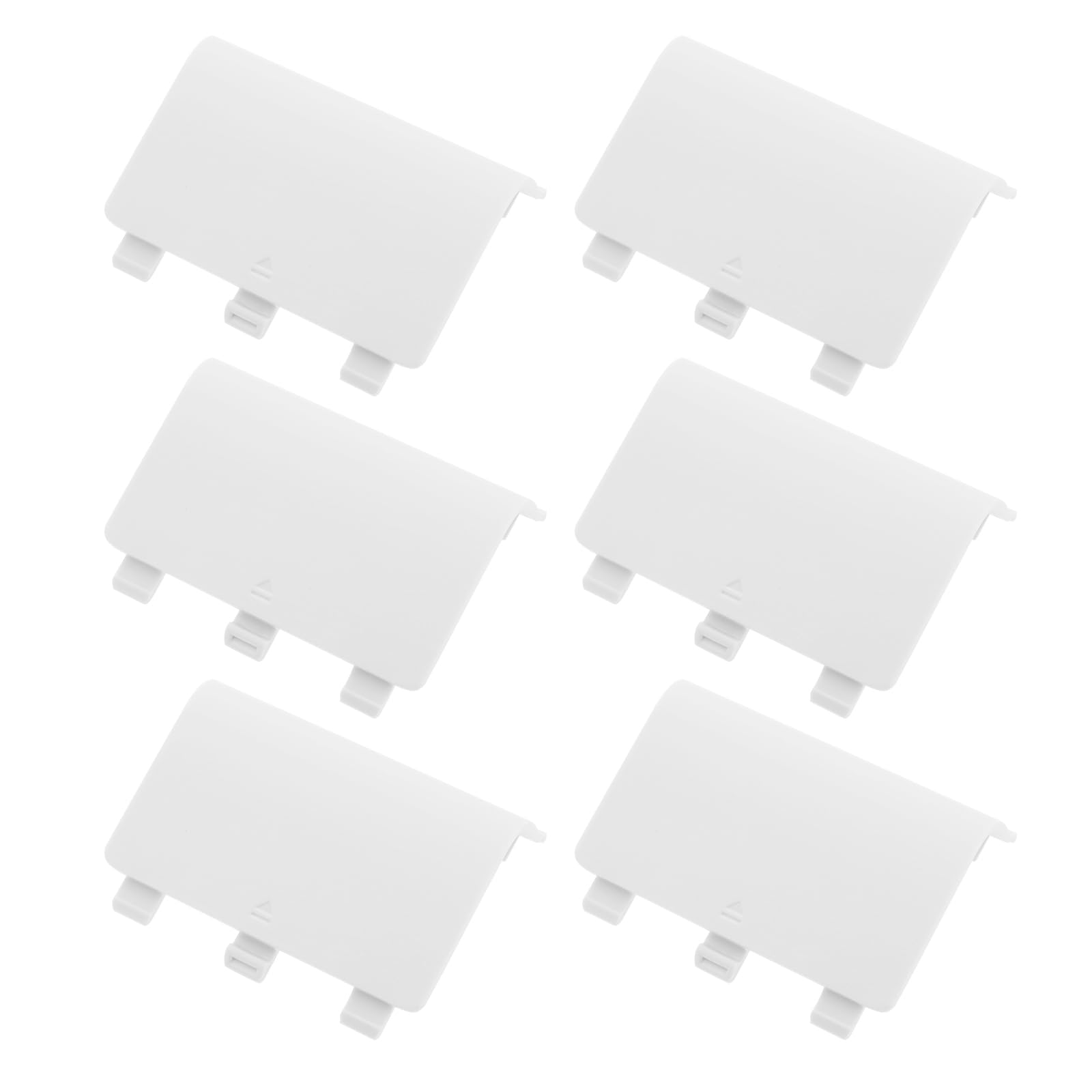 LT Easiyl 6pcs Battery Door Cover Battery Pack Back Cover Shell Lid Compatible with XBox One Wireless Controller Replacement Battery Back Cover Shell Plastic White