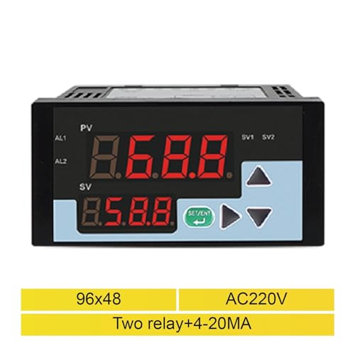 Panneau d'affichage numérique double indicateur de température et pression AC220V