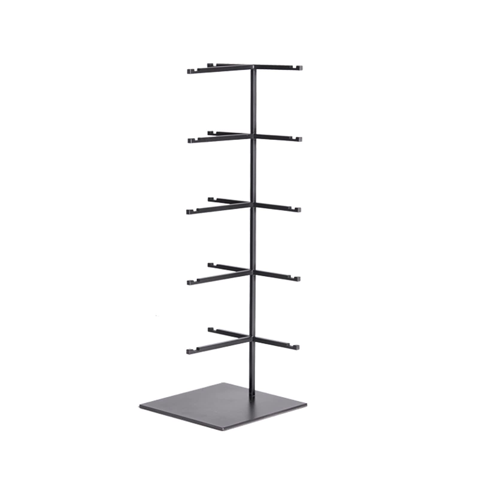 Stojak na okulary, Black Metal 4/5-poziomowy stojak na okulary przeciwsłoneczne wyświetlacz detaliczny blat na okulary okulary Eyewear Spectacle Display Rack uchwyt stojak na okulary przeciwsłoneczne (rozmiar: duży)