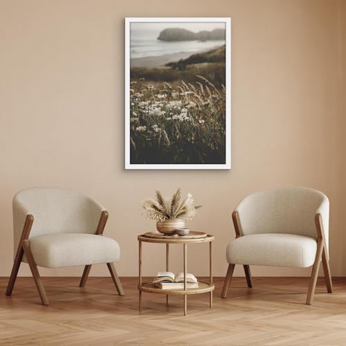 Americanflat 27x40 Picture Frame with Polished Plexiglass - White Picture Frame - Wide Photo Frames Made of Engineered Wood for Vertical or Horizontal Wall Display - Epic Collection - White