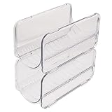 Design Empilable: Les supports de bouteilles d'eau empilables permettent une superposition stable pour optimiser l'espace sur les étagères, évitant que les bouteilles ne roulent ou ne tombent