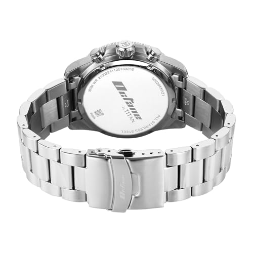 Image of Titan Octane Fashion Accendo Chronograph with Knurled Bezel & Lume Hands Watch for Men - 90239KM01