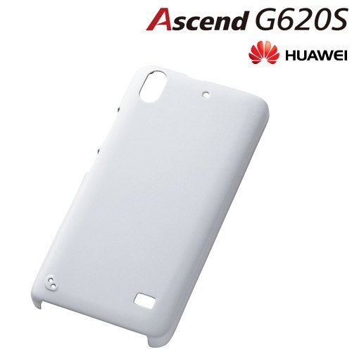 レイ・アウト HUAWEI Ascend G620S ケース ハードコーティング・シェルジャケット パールホワイト RT-AG620SC3/W
