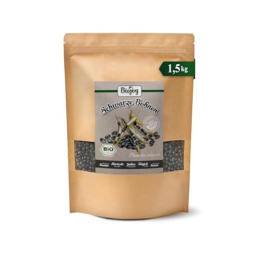 Biojoy Fagioli neri Biologici (1,5 kg), secchi e interi, senza additivi