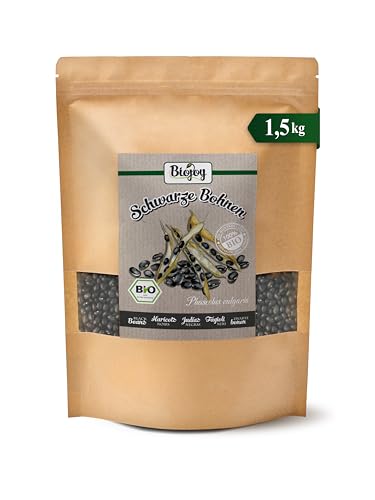 Biojoy Frijoles negros secos Ecológico (1,5 kg), enteros y sin aditivos